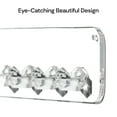 thumbnail image 3 of Boxy Concepts, 10 Hook, Rectangular, Jewelry Organizer, Plastic, 10.5" x 1.5", Clear, 2 Pack, 3 of 6