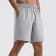 thumbnail image 1 of pstuiky Pantalones cortos de entrenamiento para hombre, Pantalones cortos casuales de cintura elástica con bolsillos sólidos para hombre, pantalones cortos rectos, pantalones deportivos, 1 of 5