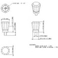 thumbnail image 3 of Jeffrey Alexander G150 Harlow 1" Geometric Faceted Glass Vintage Glam Cabinet Knob /, 3 of 4