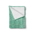 thumbnail image 2 of Hamsa Soft Flannel Fleece Blanket, Ornate Motifs with Curlicues and Doodle Style Flowers Middle Eastern Mandala, Cozy Plush for Indoor and Outdoor Use, 60" x 80", Cream and Sea Green, by Ambesonne, 2 of 6