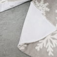 thumbnail image 6 of SuoKom Christmas Tree Skirt, 35 Inch White Faux Fur Plush Christmas Tree Skirt Snow Flake Pattern, for Christmas Decorations Xmas Tree Home Holiday Party Gifts on Clearance, 6 of 6