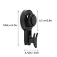 thumbnail image 3 of LACKUST Shower Suction Cup Hooks Clearance,Vacuum Cup Hook Hookless Suction Cup Bathroom Kitchen Suction Cup Hook,Black, 3 of 7