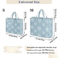 thumbnail image 2 of FORMRS Womens Corduroy Tote Bag Crossbody Shoulder Handbag with Pocket, Gray Snowflake, 2 of 7