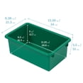 thumbnail image 2 of ECR4Kids Cubby Storage Plastic Bin with Lids, Multipurpose Organization, Assorted, 10-Piece, 2 of 9