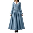 thumbnail image 2 of Colonial Dress for Women Modest Prairie Colonial A Line Dress Civil War Dresses Pioneer Costume Dress, 2 of 10
