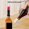 thumbnail image 3 of Universal Silicone Wine Bottle Stopper Reusable Cork Sealer with Handle Champagne Sparkling Wine Preserver, 3 of 8