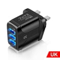 thumbnail image 3 of EGNMCR UK QC 3.0 Quick Charger 3A USB Plug Three Power Ports Travel Charger For Phone PD Plug, 3 of 6