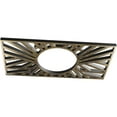 thumbnail image 2 of 34"W x 17"H x 12 5/8"ID x 1"P Hoover Architectural Grade PVC Pierced Ceiling Medallion, Antiqued Pale Gold, 2 of 10