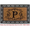 thumbnail image 3 of Monogram Coir Doormat Insert - P, 3 of 4