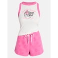 thumbnail image 5 of Hello Kitty My Melody and Kuromi Women's Graphic Tank Top and Shorts Set, 2-Piece, Sizes XXS-XXL, 5 of 5