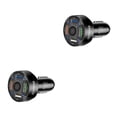 thumbnail image 2 of Tholdsy de coche de plástico portátil extraíble 12-24V 4 puertos USB antideslizante carga rápida elegante teléfono móvil adaptador de Negro 2piezas, 2 of 6