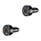 thumbnail image 1 of Sidaley de coche de plástico portátil extraíble 12-24V 4 puertos USB antideslizante carga rápida elegante teléfono móvil enchufe Negro 2piezas, 1 of 6
