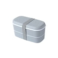 thumbnail image 1 of Simple Style Layer Japanese Lunch Box Portable Outdoor Leak-proof Food Container Kitchen Accessories With Chopsticks Tableware,1pc-grey, 1 of 5