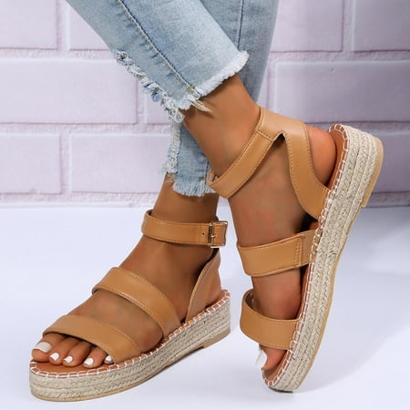 

Qepwscx Slip On Sandals For Women Sandalias Para Mujer Summer Ladies Shoes Casual Women S Sandals Roman Beach Sandals Sandals