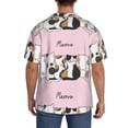 thumbnail image 3 of Kdxio Men'S Hawaiian Shirt For Men Short Sleeve Shirt Cute Cats Summer Casual Holiday Beach Button Down T-Shirts, 3 of 5