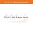 thumbnail image 2 of Max Advanced Brakes - Brake Kit for 2000 2001 2002 2003 2004 Toyota Avalon Rear Replacement Disc Brake Rotors and Ceramic Brake Pads, 2 of 9