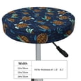 thumbnail image 4 of Disketp Sea Turtles Swimming Funda Redonda para Taburete, Funda de Cojín para Silla de Bar Suave y Elástica-12 inch, 4 of 7