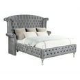 thumbnail image 4 of Deanna Upholstered Tufted Bedroom Set Grey, 4 of 8