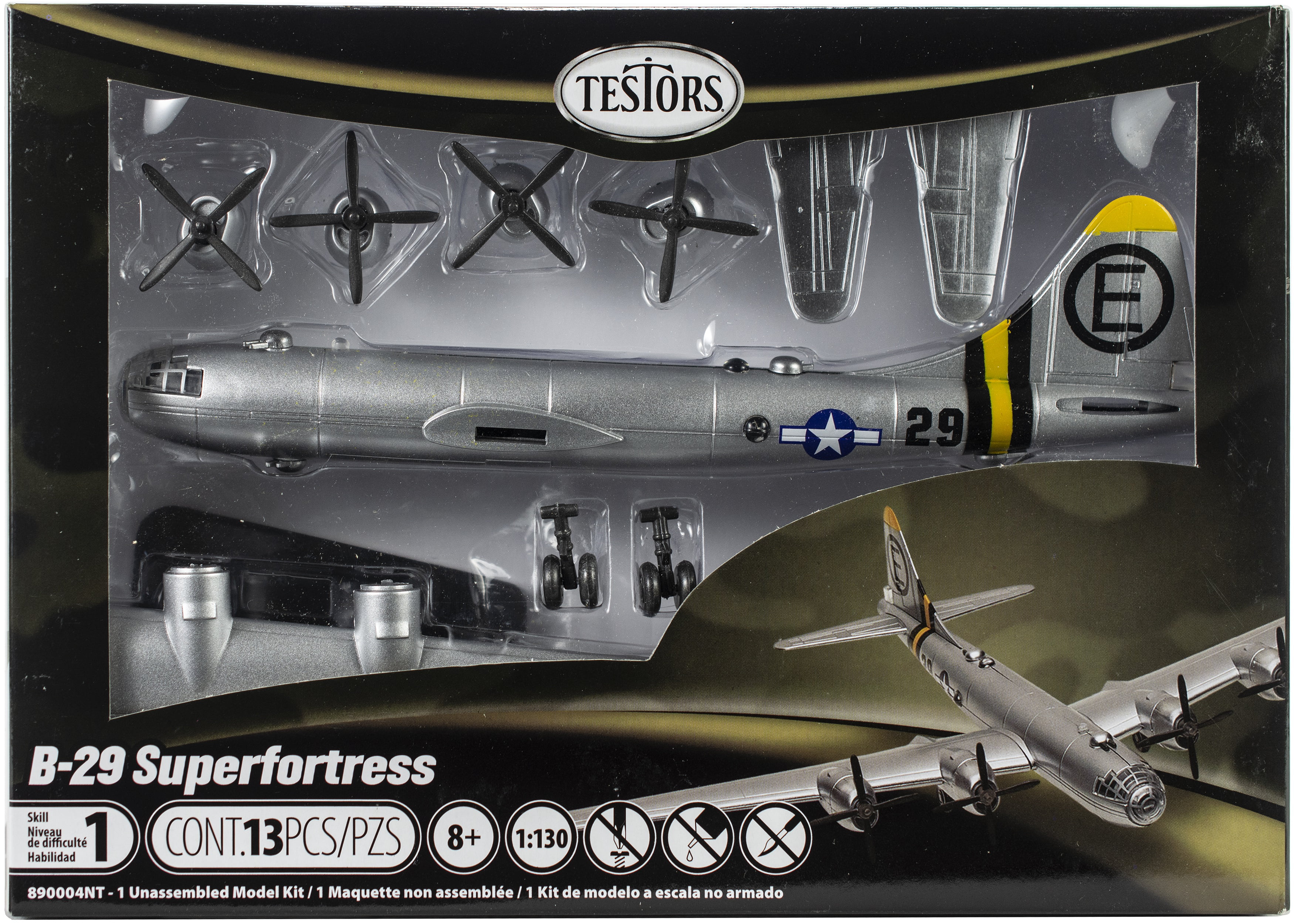 Toys 890004NT 1:130 Scale Testors Testors B-29 Superfortress Aircraft Model Kit 