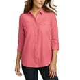 thumbnail image 6 of Eddie Bauer Women's Moisture Wicking UPF 50+ Departure Top Bottom Down Shirt (Red, XXL), 6 of 7