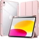 thumbnail image 1 of iPad (A16) 11.ª/10.ª Generación (2025/2022) con Portalápiz, Clara Transparente Carcasa Trasera Slim Soporte Antigolpes Cover Tableta (Azul),Rosa Arena, 1 of 2