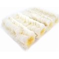 thumbnail image 4 of 100 Pack White Foam Hawaiian Frangipani Artificial Plumeria Flower Petals Cap Ha, 4 of 5