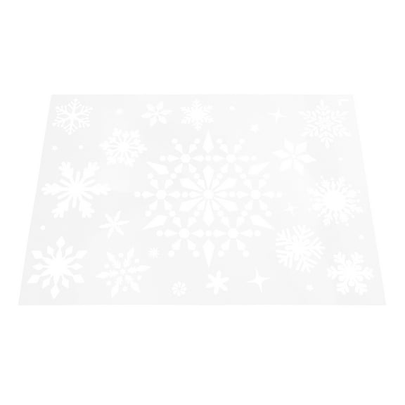 MLINS  Snowflake Stencils for Crafts Reusable Decorations Christmas Indoor White