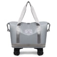 thumbnail image 1 of Large Capacity Travel Bag with Wheels, Universal Wheel Removable, Expandable Foldable Duffle Bag, 1 of 7