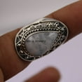 thumbnail image 3 of Silver Gift Ring, Moonstone Solid 925 Sterling Silver Ring, 3 of 5