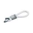 thumbnail image 2 of Llavero universal de cuero para coche con anillo en D Tejido hecho a mano Pulsera de pulsera duradera Llavero Llaves para coche Organizador Accesorios Blanco shamjiam llavero de coche, 2 of 8