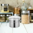 thumbnail image 6 of Raindrops Airtight Stainless Steel Kitchen Canister for Coffee Tea Flour Sugar and Snacks Silver 1.5L, 6 of 8