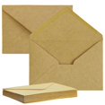 thumbnail image 3 of Kraft Paper Envelopes, Premium Envelopes, Windowless Wet Glue Tip Flap Envelopes (11 x 16 cm), 3 of 5
