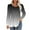 Gray3, variant on Jalioing Blouse for Women Gradient Color Tunic Top Dressy Casual Long Sleeve Pleated Classic Tops