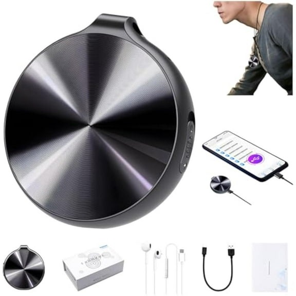 HD Smart Voice Recorder with One-Touch Recording & Playback, Recording Device for Lectures, Meetings, Intervie (8 GB)