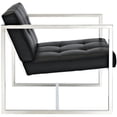 thumbnail image 2 of Ergode Hover Upholstered Vinyl Lounge Chair - Black, 2 of 4