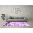 thumbnail image 3 of Ahgly Company Indoor Round Solid Purple Modern Area Rugs, 7' Round, 3 of 4