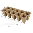 thumbnail image 3 of EIMELI 10PCS Peat Pots Seed Starter Trays Plant Seedling 10Cells Biodegradable Seedling Pots Germination Trays Plant W/Labes Organic Plant Starter Kit, 3 of 11