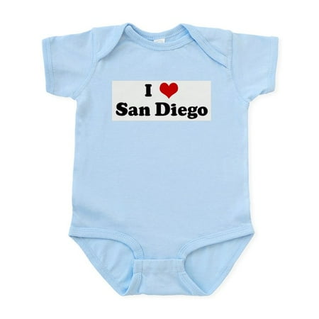 

CafePress - I Love San Diego Infant Bodysuit - Baby Light Bodysuit Size Newborn - 24 Months