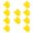 Yellow, variant on 10pcs USB Port Cover Flexible USB Interfaces Cap Silicone Protectors for Electronic Devices Plugs