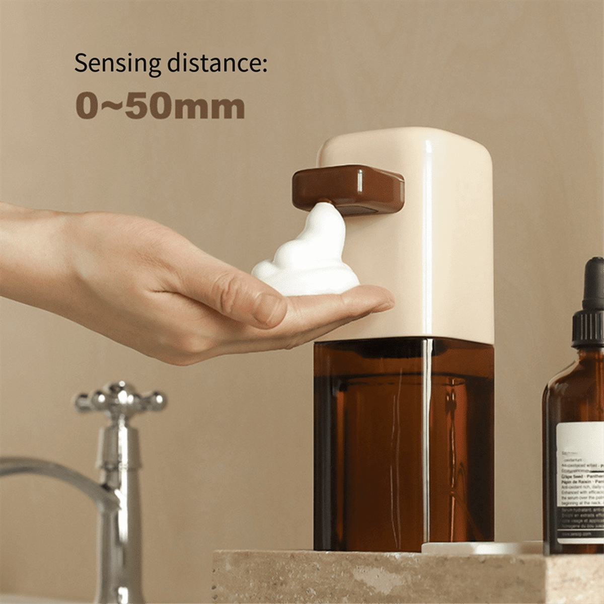 Automatic Inductive Soap Dispenser Foam Washing Phone Smart Hand Washing Soap Dispenser Alcohol Disp ABS