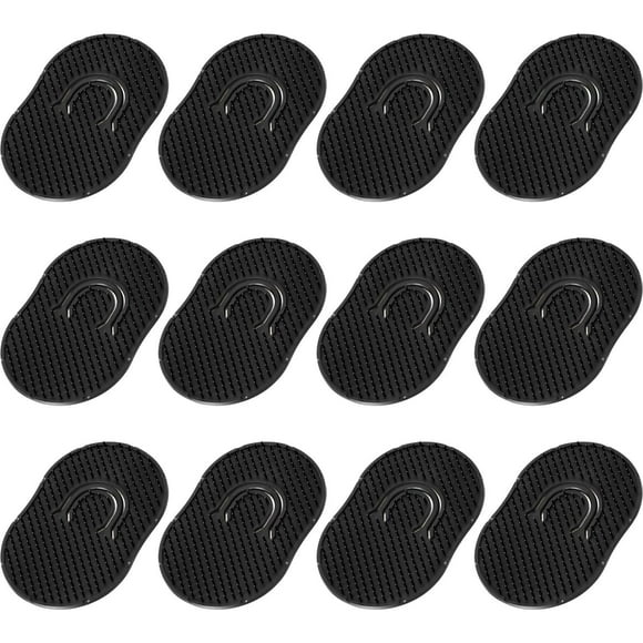 12 Pack Portable Pocket Palm Combs Soft Beard Combs Shampoo Brush Combs Scalp Massage Brush Combs for Men Women Home Travel (Black)