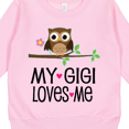 thumbnail image 3 of Inktastic My Gigi Loves Me Girl Owl Toddler Sweatshirt, 3 of 4