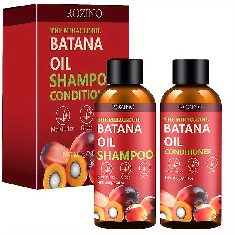 Batana Oil Shampoo and Conditioner Set, Deeply Cleanses, Refreshes