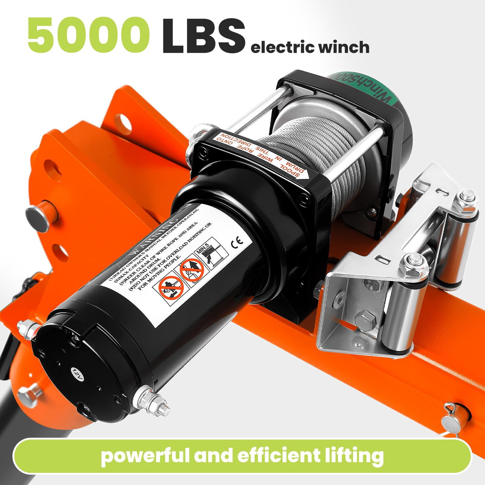 2200LBS Truck Crane, 12V DC Rotatable Crane with 360° Movement, Adjustable Boom Lift for Pickup Trucks