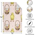 thumbnail image 5 of Easter Baskets Eggs Kitchen Tea Towels Set of 4 Absorbent Hand Dish Towels, Little Chicks Dishcloths Lint-Free 18x28 Inch Fast Drying for Cooking Baking Home Clean, 5 of 7