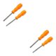 thumbnail image 4 of Riwesomey 2x Screwdriver Set N-GC N-ES And Game N-64 Guaranteed Tool N-ES Screwdriver Secure NES Bit For Cartridges naranja 3.8*75mm+4.5*75mm 2piezas, 4 of 6