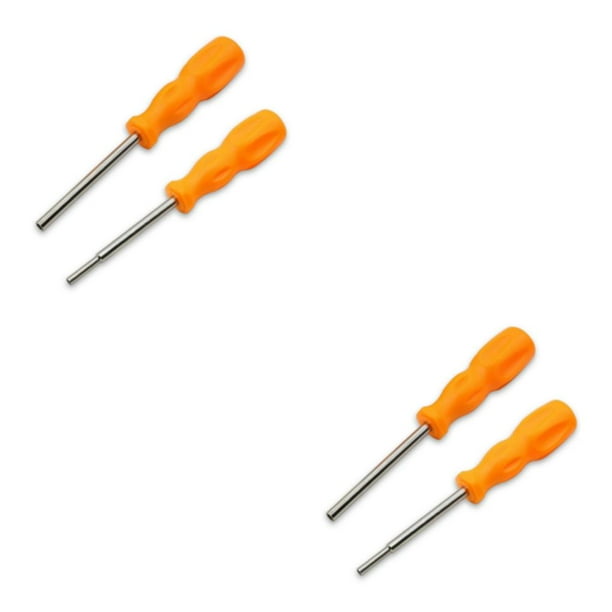 Riwesomey 2 unids/set destornillador seguro broca de juego para N-GC N-ES N-64 consolas de desbloqueo potencial NES para cartuchos de juego naranja 3.8*75mm+4.5*75mm 2Conjunto