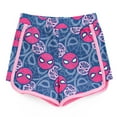thumbnail image 4 of Marvel Spider-Man Little Girls Cosplay Tank Top and Active Retro Dolphin French Terry Shorts Toddler to Big Kid, 4 of 5