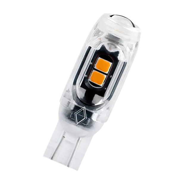 Bombilla LED genérica para coche, práctica, de alto brillo, CC 12 V, repuestos para luz LED de coche. Amarillo