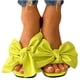 thumbnail image 3 of Sandalias Mujer Zapatillas planas Punta abierta Bow-Knot Cómodos zapatos romanos de playa Flip Flop Wmkox8yii  hj789, 3 of 9